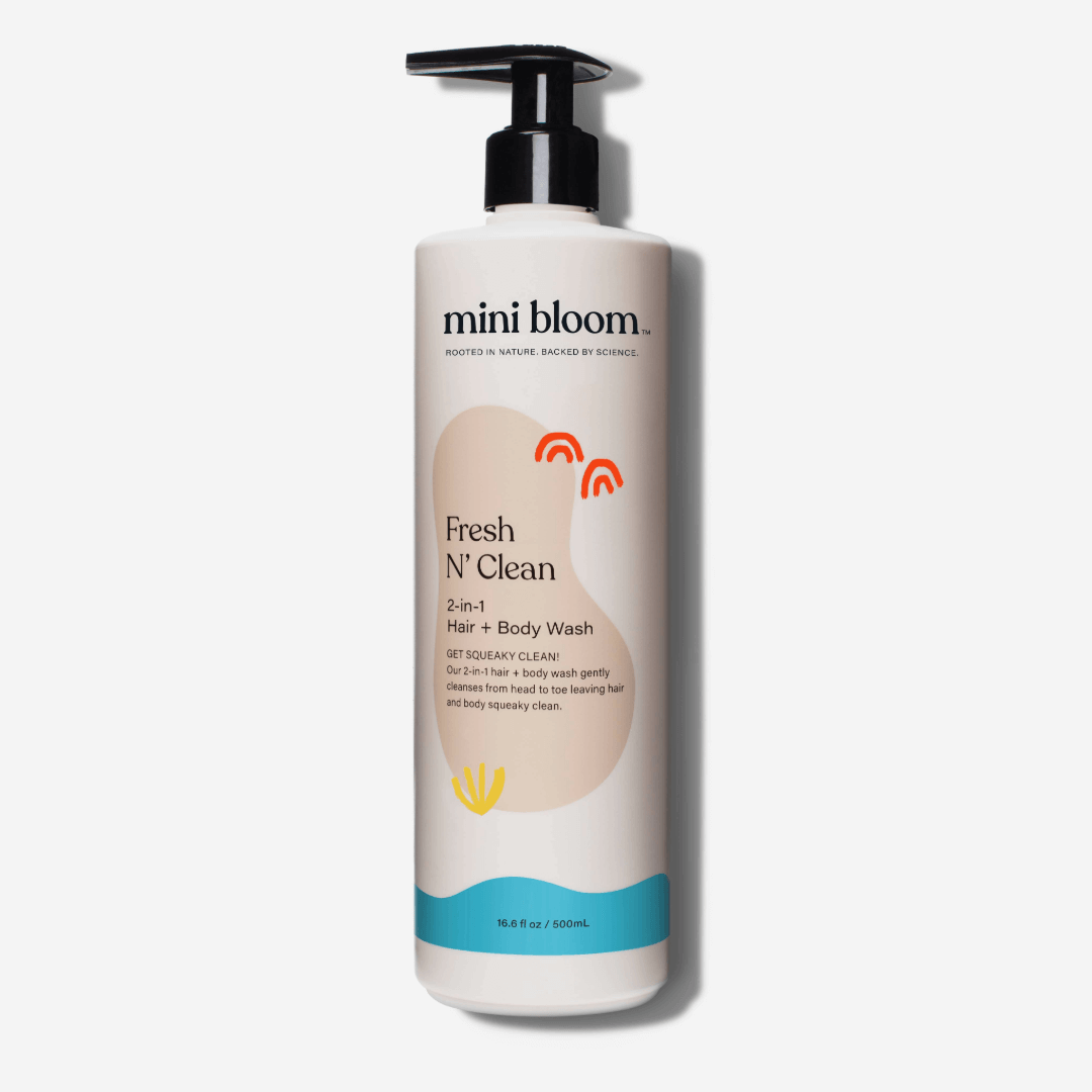 Mini Bloom gentle and natural hair and body wash | Non-toxic baby wellness products | Botā